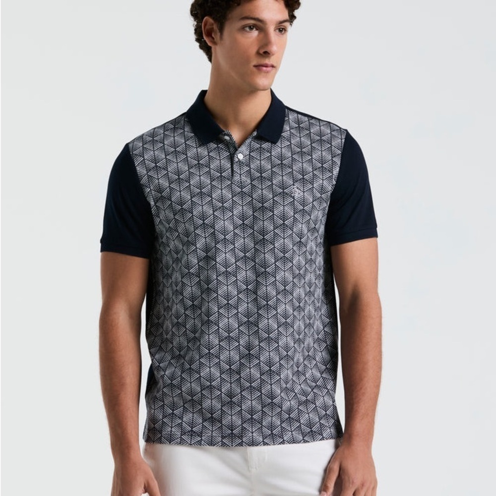 An Original Penguin by Munsing Wear Diamond Jaquard Golf Polo.  Size XXL